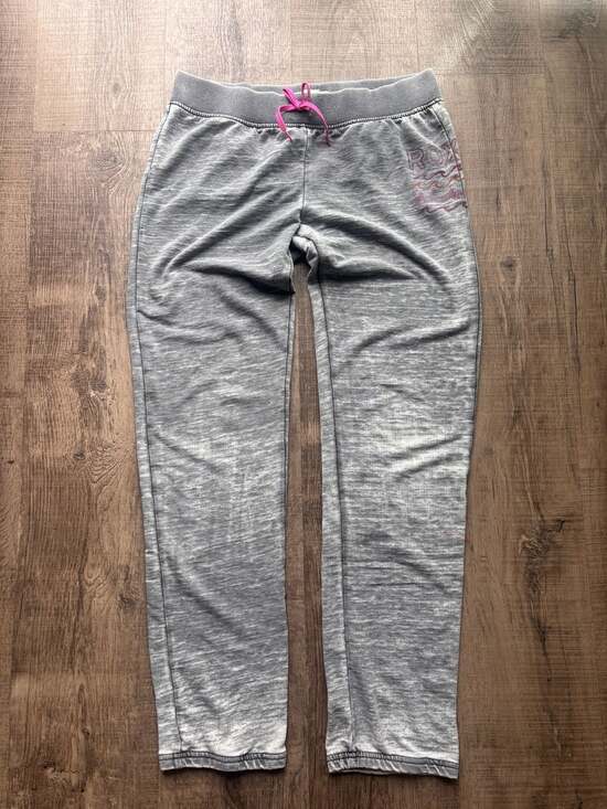 Roxy Other - Roxy Girl Girls Grey Marled Graphic Drawstring Sweatpants Size 16